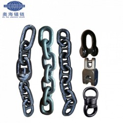 Black Bituminous Marine Buoy Chain, Stud Link Chain, Anchor Chain
