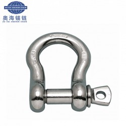 Hot Forged Stainless Steel 304/316 Bow Shackle Marine JIS Type Bow Shackle