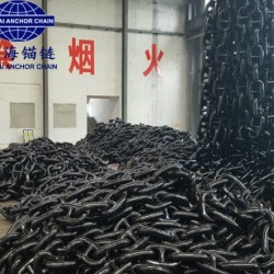 Marine Chain Mooring Chain 162 mm Black Painted with Warranty and Certificate