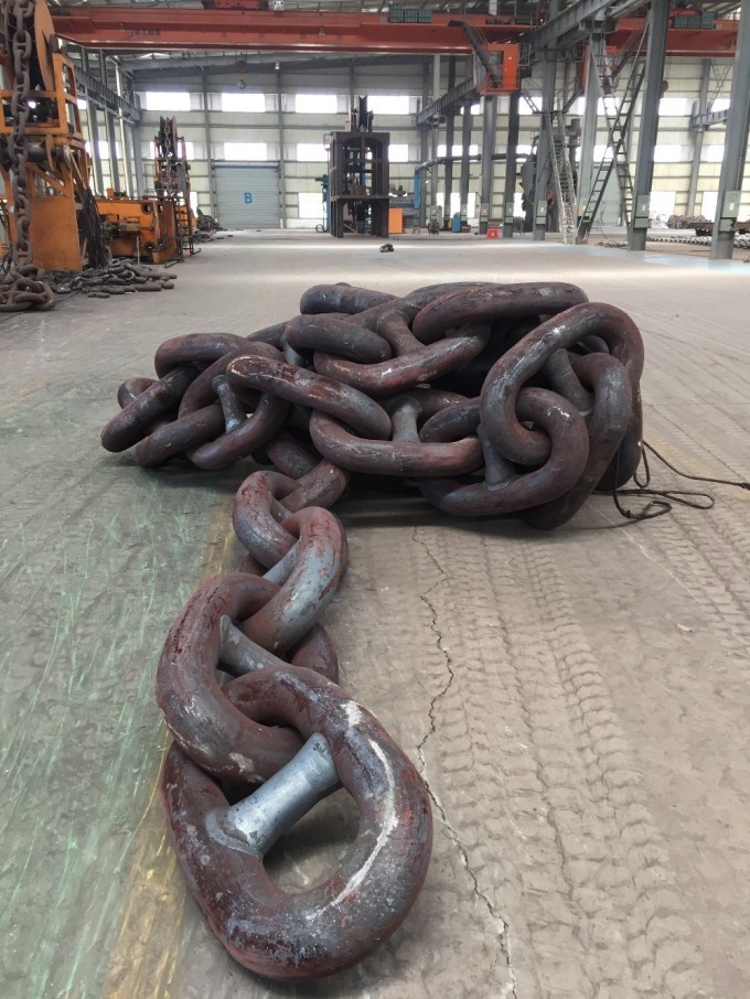 Grade 3 Anchor Chain 162 mm Marine Anchor Chain Mooring Chain Image1