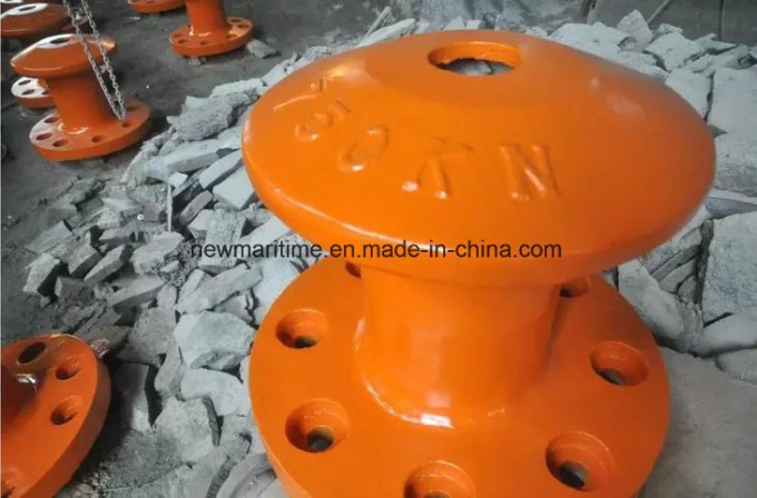 Marine Dock Bollard, Ship Cast Iron Tee-Head Bollard Image1