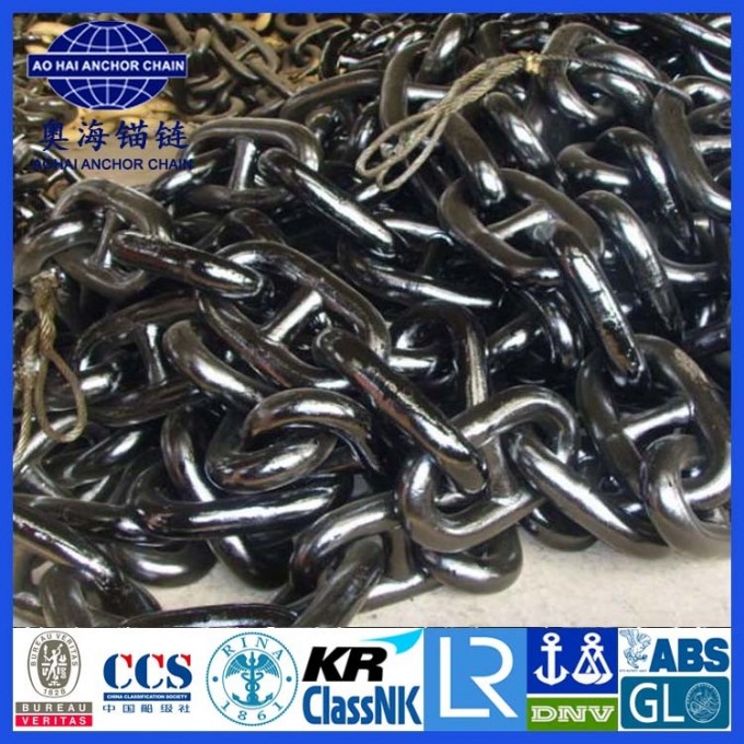 Steel Stud Link Marine Chain Anchor Chain with Certification China Factory Image1