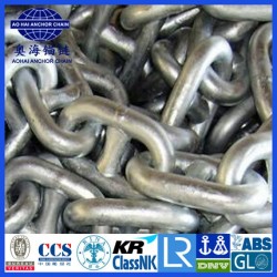 China Good Factory Marine Chain Mooring Chain 62 mm Black Painted