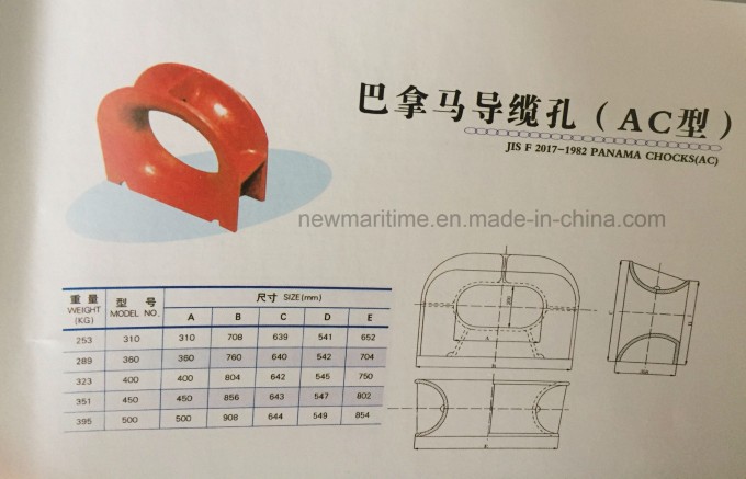 Panama AC Marine Chock with ABS, Lr, Gl, Dnv, Nk, BV, Kr, Rina, RS, CCS Image1