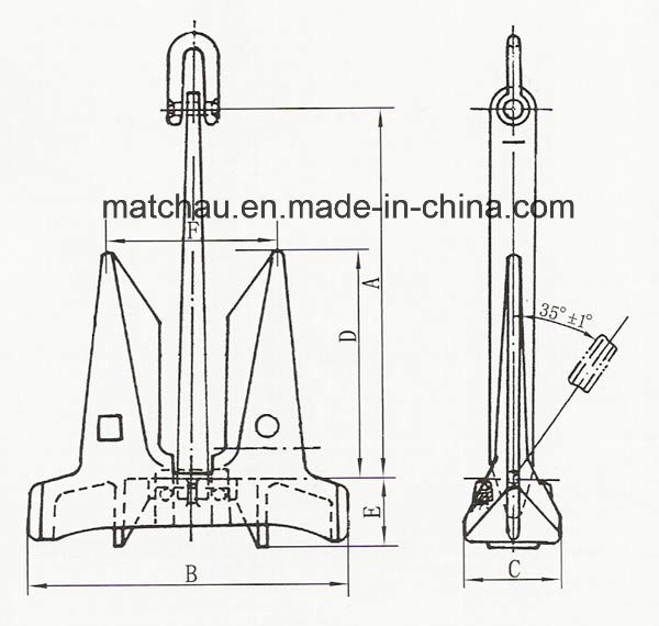 Marine Stockless Steel High Holding Power Anchor Image1