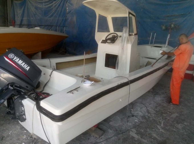 Fiberglass 22FT Panga Model Fishing Boat for Sale Image1
