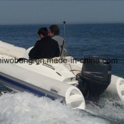Eye-Catching Design Best Selling Motor Fiberglass Rib Boat
