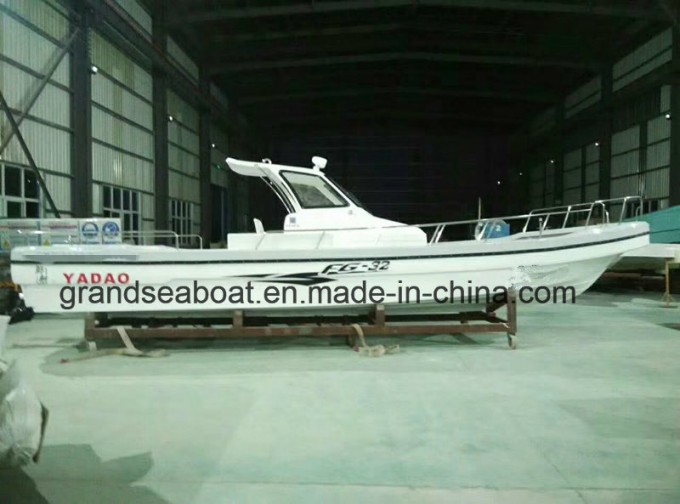 32FT Fiberglass Fishing Boat with Diesel Engine and Stern Drive Image1