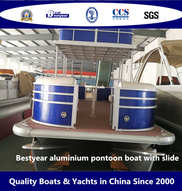 Bestyear Aluminium Pontoon Boat with Slide Image1