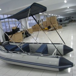 Sunshade Inflatable Fishing Boat with Canopy