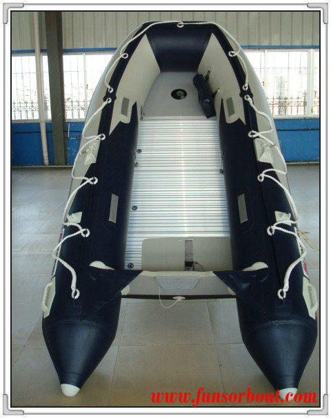 Inflatable Pontoon Boat with Aluminum Floor (FWS-D360) Image1