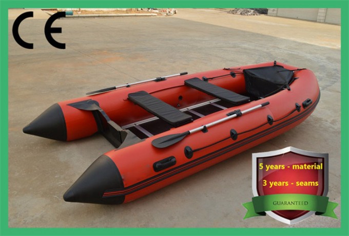 PVC Aluminium Floor Inflatable Rowing Boat Image1