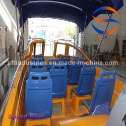 650 Fiberglass FRP Fishing Speed Boat 12p with Outboard Engine