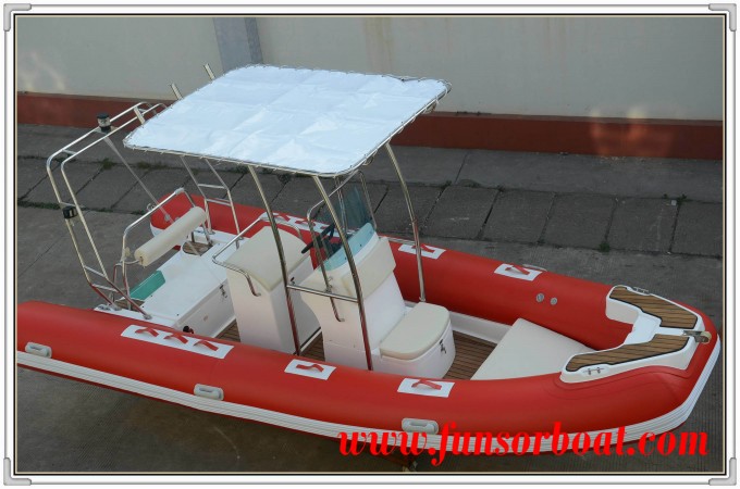 1.2mm South Korea PVC Hard Bottom Inflatable Boat (RIB-520A) Image1