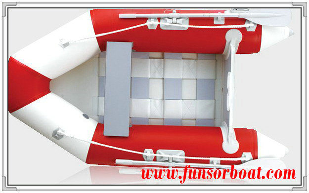 Funsor Inflatable Rowing Boat with Slatted Floor Image1