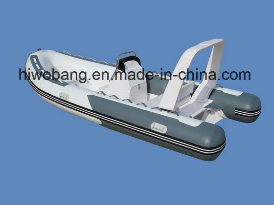 4.7m Rib 470 Inflatable Fiberglass Boat for Sea Sport Image1