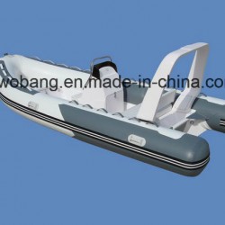 4.7m Rib 470 Inflatable Fiberglass Boat for Sea Sport