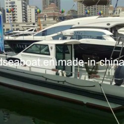32FT Panga Fiberglass Fishing Boat with Inflatable Tube