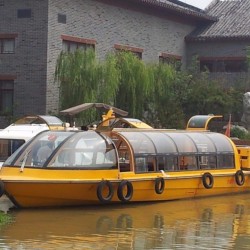 12.8m Used Water Taxi Boat with Inboard Diesel Engine