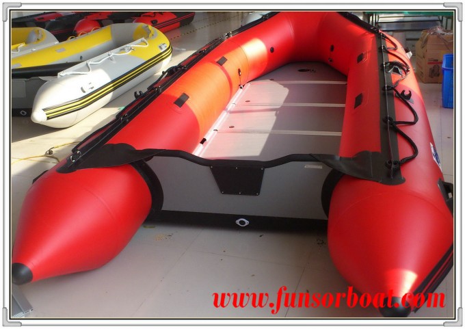 4.3m Inflatable Power Boat with Plywood Floor (FWS-M430) Image1