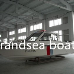 26FT Fiberglass Outboard Engine/Motor Model Police Boat/Motor Boat for Sale