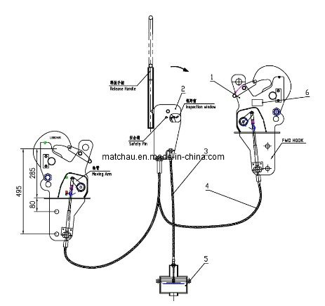 Life Boat on / Load Release Hooks and Release Mechanisms Image1