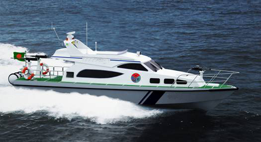FRP Material 12.45m High Speed Patrol Boat/Craft/Surface Propeller Image1