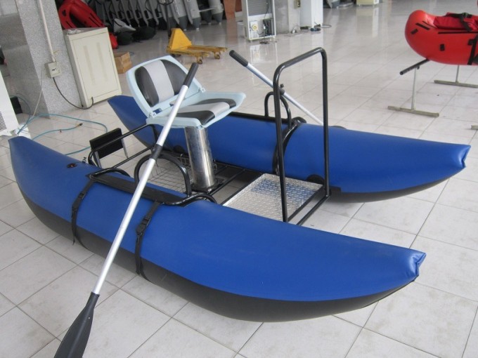 Professional Fly Fishing Dinghy Pantoon Boat Image1