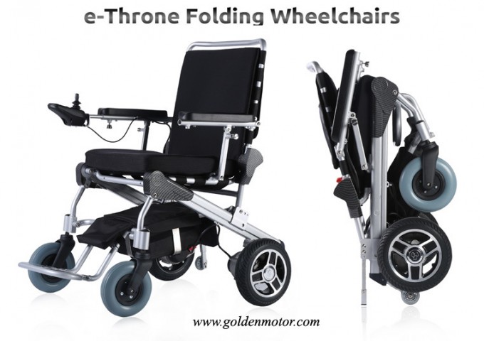 E-Throne! New Arrival. Light Weight, 1 Second Folding Power Electric Wheelchair, Absolutely The Best Image1