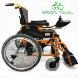 Greenpedel 2018 24V 250W Foldable Handicapped Electric Joystick Wheelchair