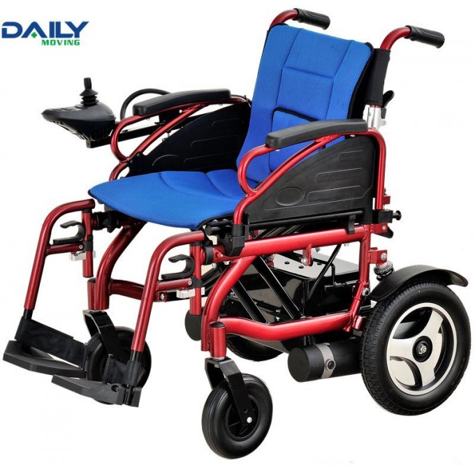 Economic Aluminium Folding Electric Power Wheelchair Dp602 with Rear Suspension Image1