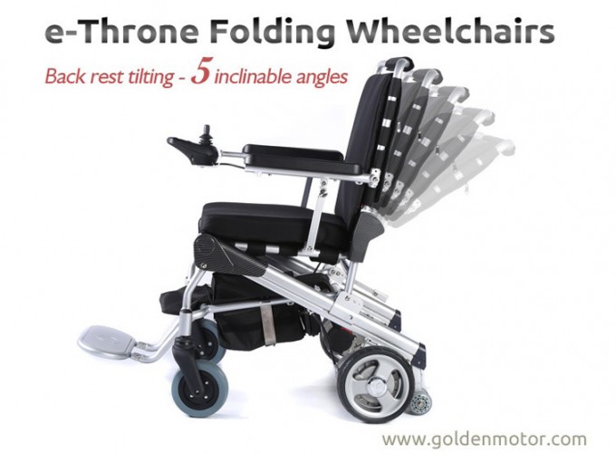 Light Weight 5 Second Folding Power Electric Wheelchair Image1