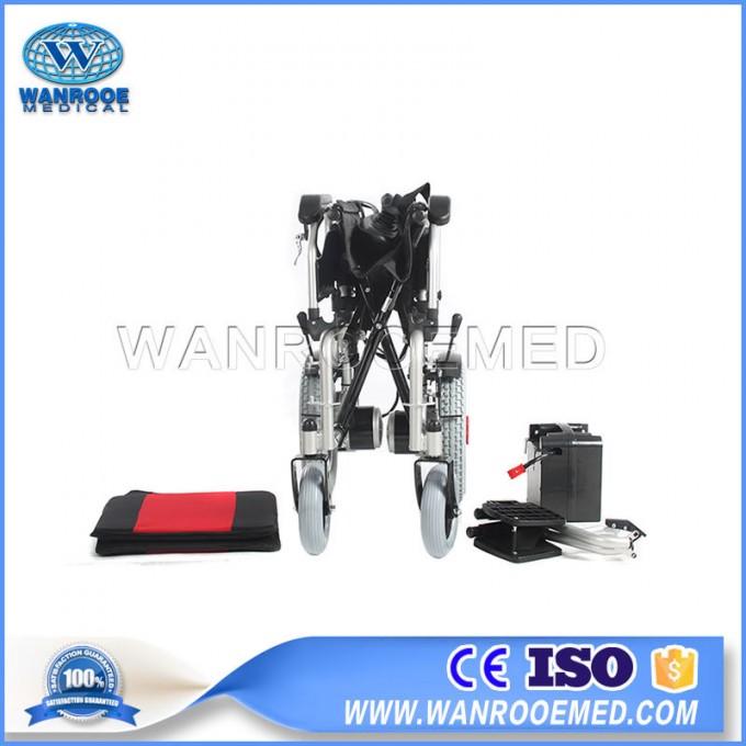 Bwhe1002 Medical Equipment Economic Aluminum Folding Power Electric Wheelchair Image1