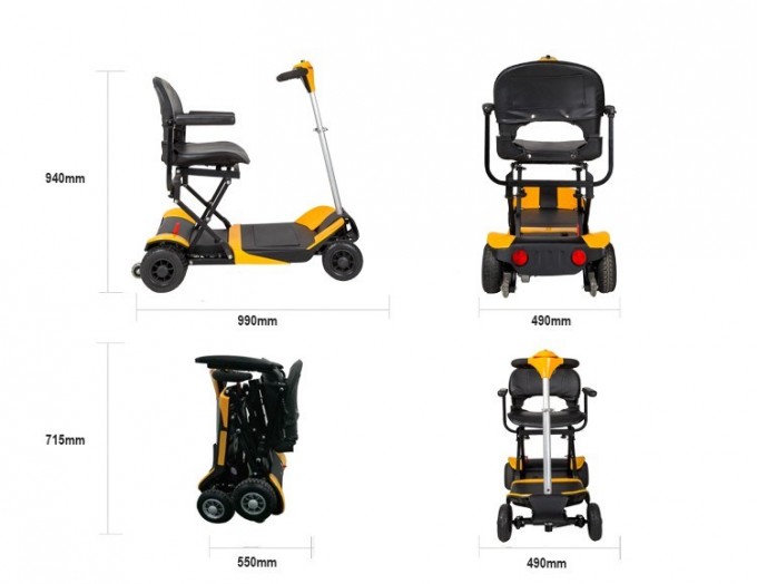 Chinese Factory Small Wheel Best Snow Scooter for Old Man Image1