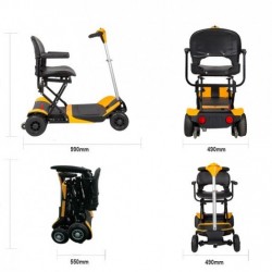 Chinese Factory Small Wheel Best Snow Scooter for Old Man