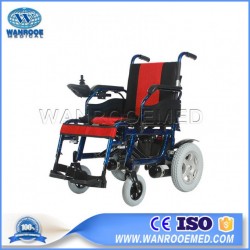 Bwhe602 Folding Portable Electric Wheelchair with Battery in Lightweight Aluminum