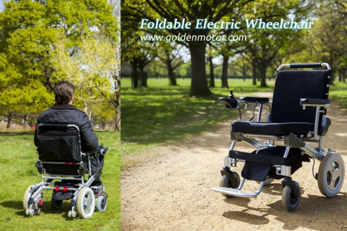 FDA 12 Inch Black Brushless Electric Wheelchair with LiFePO4 Battery Image1