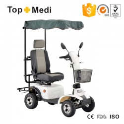 Folding Heavy Duty Electric Sport Mobility Scooter with LED & Basket