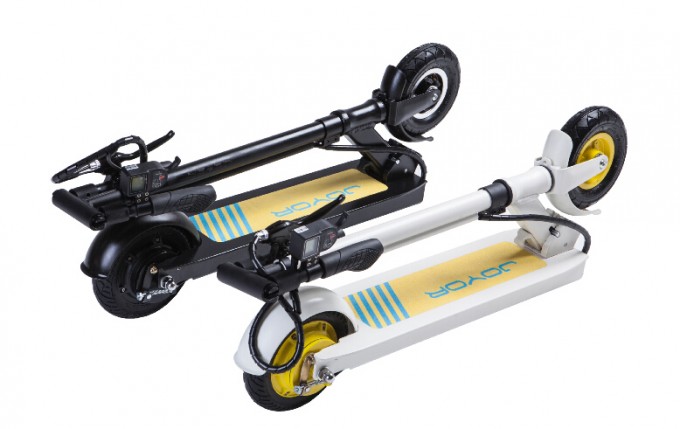 Green Pedel 2 Wheels Electric Folding Scooter Image1