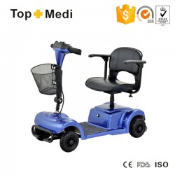 Four Colors Foldable Detachable Electric Mobility Scooter for Handicapped