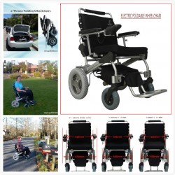 12inch E-Throne Electric Wheelchair, Portable Wheelchair, Lightweight Wheelchair