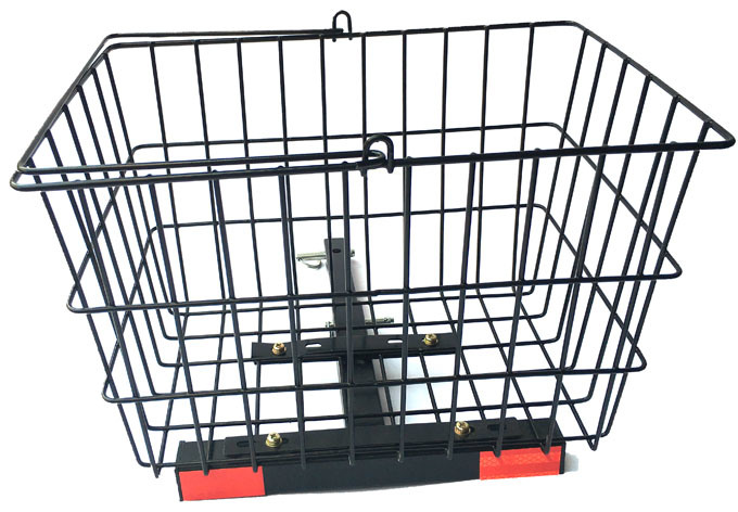 Large Iron Rear Basket for Mobility Scooters Size 15′′x10.25′′x9.75′&p Image1