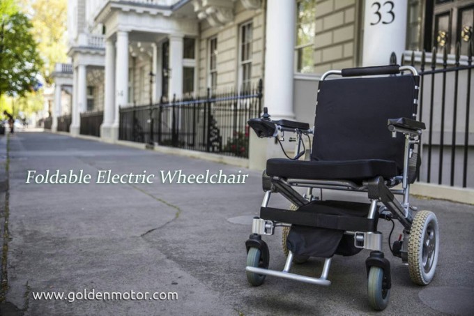 12inch Foldable and Lightweight Electric Wheelchair Image1