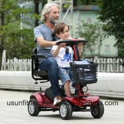 Usun Four Wheel Folding Elderly Electric Mobility Travel Scooter