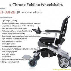 Light Weight 1 Second Foldable 5 Second Folding Power Electric Wheelchair