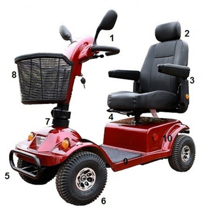 Hot-Sale Electric Knee Scooter with Power Charge Exported by Air Image1