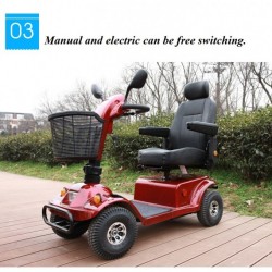 Fully Adjustable Hand Controls Auto-Braking Electric Lithium Battery Mobility Scooter