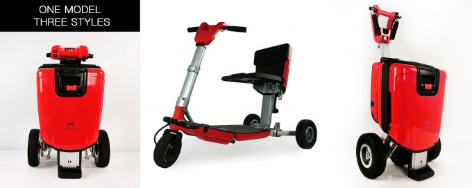 5 Seconds Folding a Luggage Electric Wheelchairs for Elderly and Disable Image1
