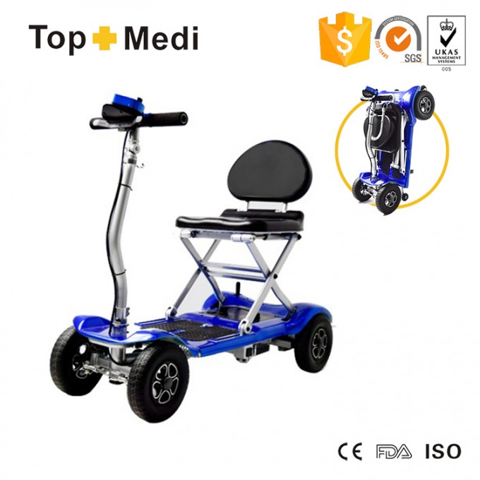 New Product 4 Wheel Lightweight Folding Electric Mobility Scooter Tew039 Image1