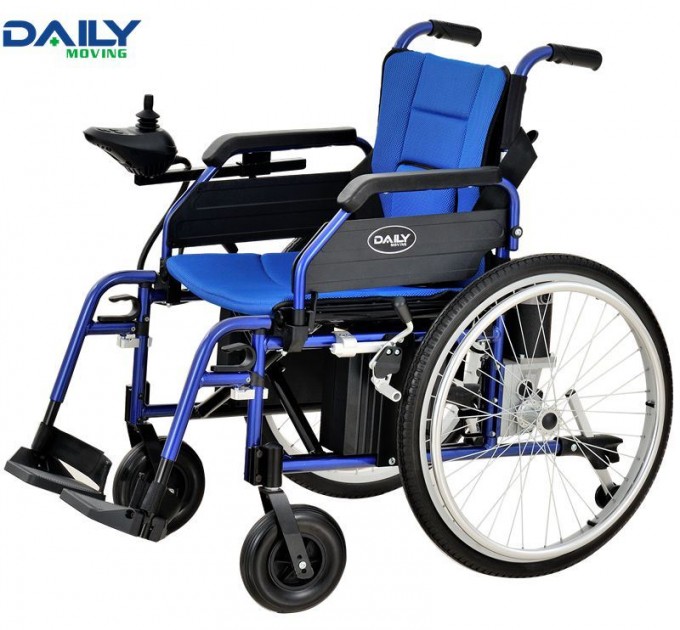 24′′ Wheels Electric Power Wheelchair with Aluminum Frame Image1